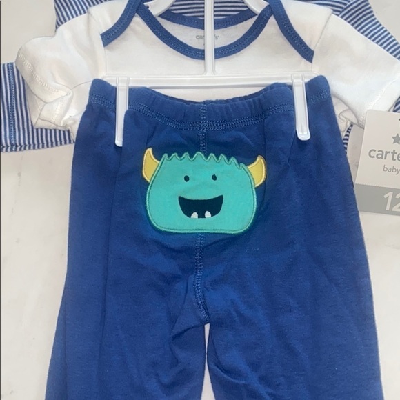 Carter’s blue outfit size 12M - Picture 1 of 7